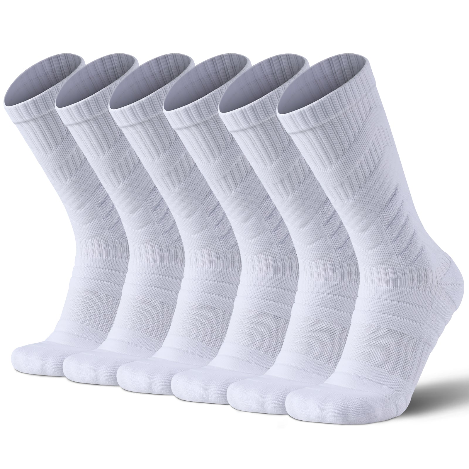 MQAMEX Elite Ultra Light Tennis + Pickleball Socks-Crew Socks