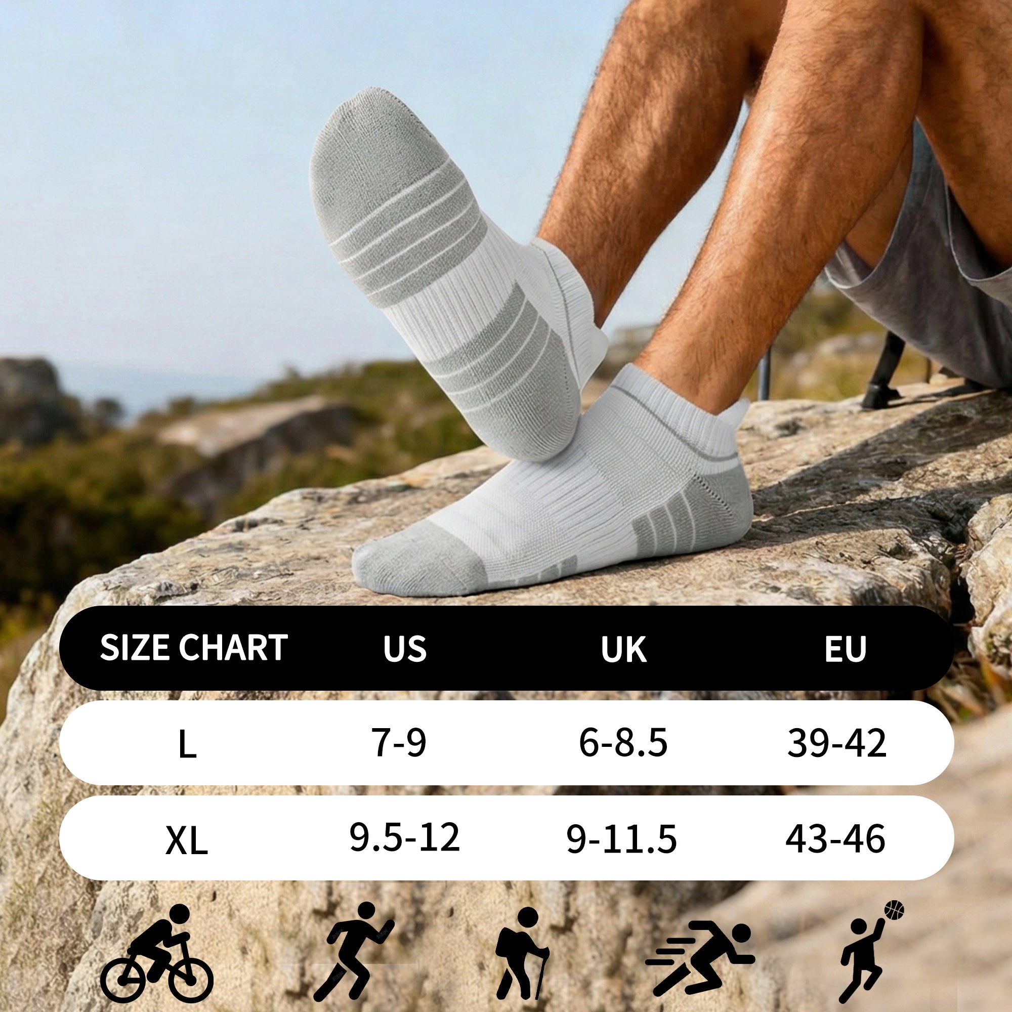 MQAMEX Elite Ultra Light Running Socks-Ankle socks