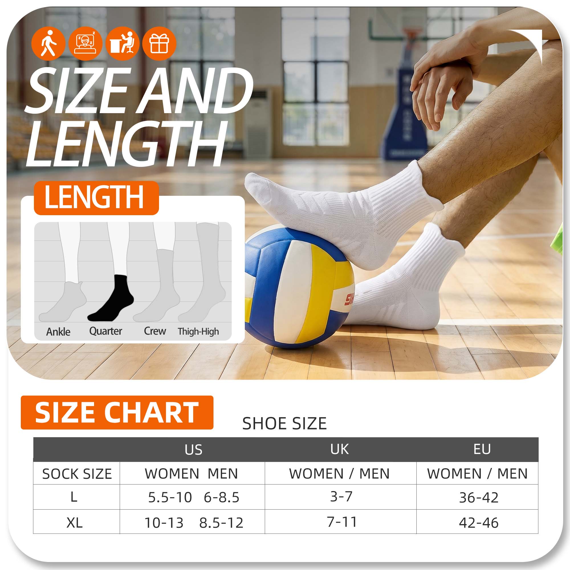 MQAMEX Elite Ultra Light Tennis + Pickleball Socks-Mini Crew Socks