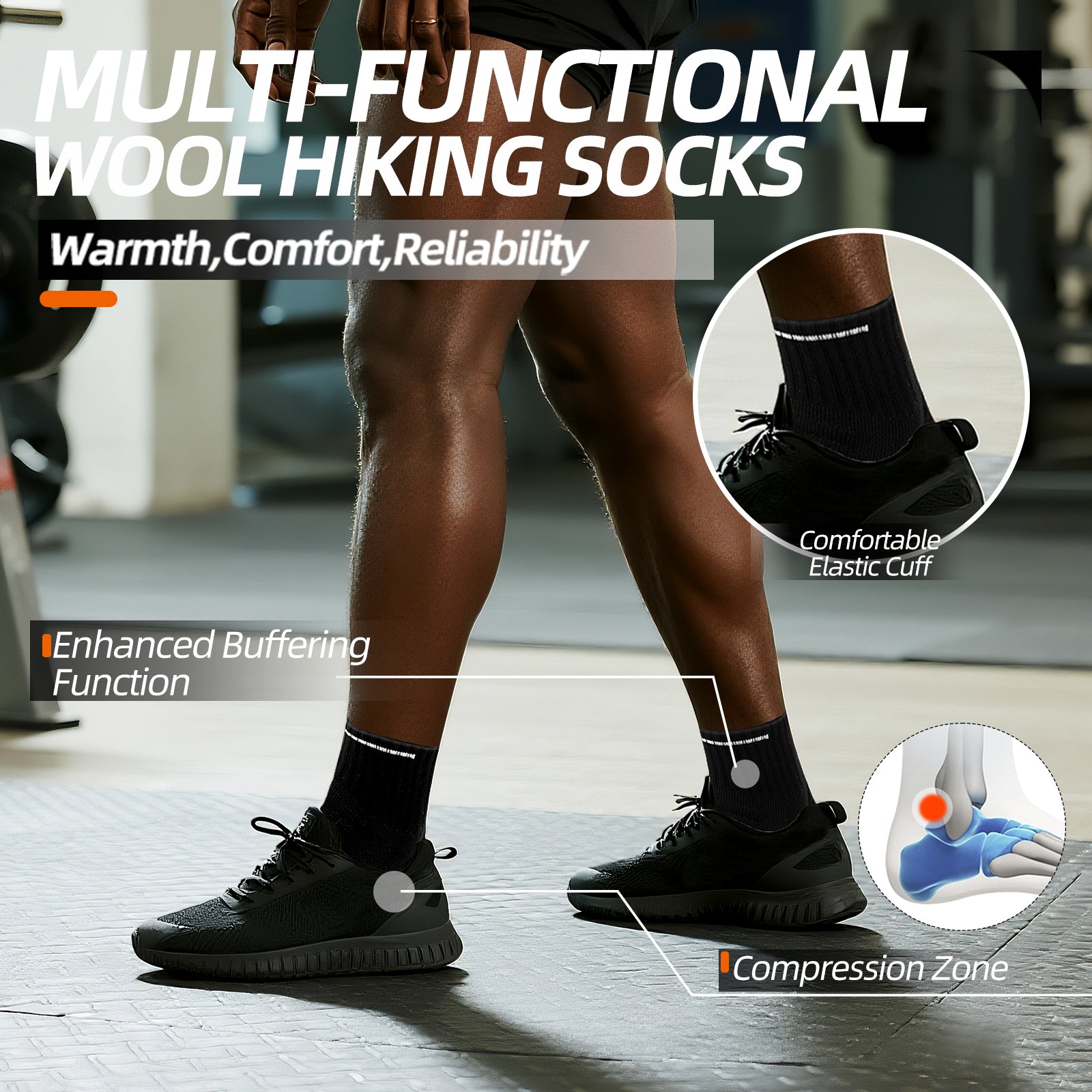 MQAMEX Elite Ultra Light Running Socks-Half Calf Socks