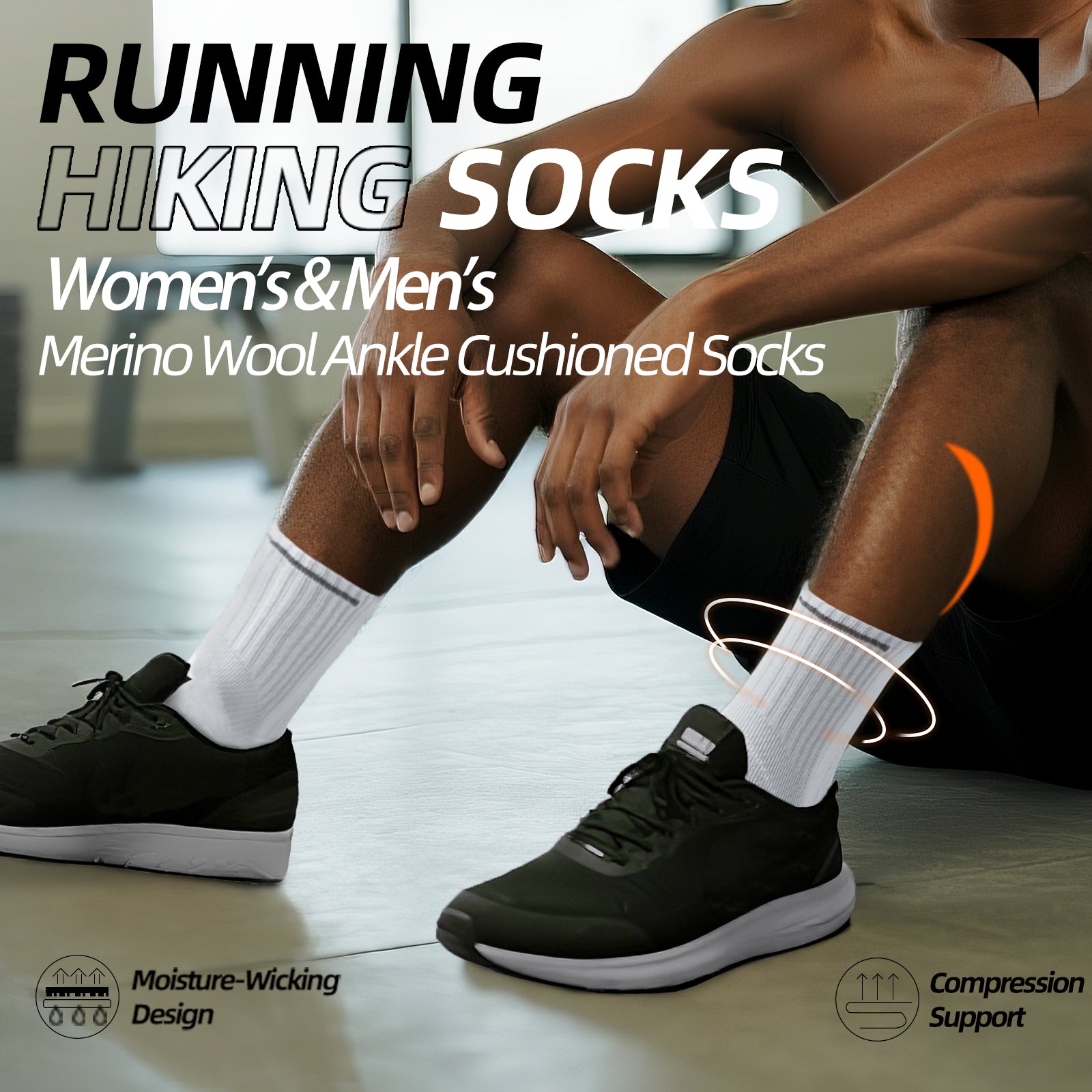 MQAMEX Elite Ultra Light Running Socks-Half Calf Socks