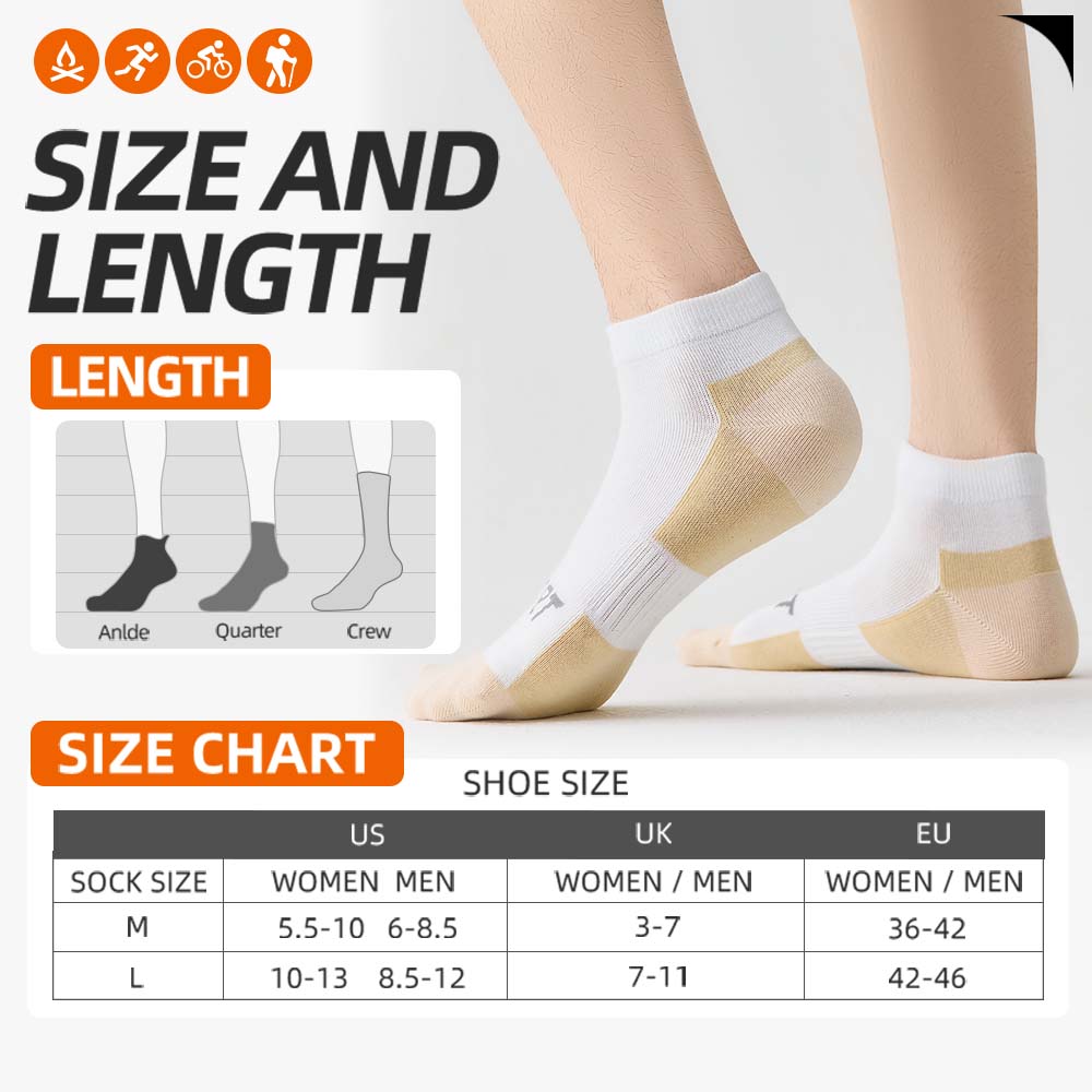 MQAMEX Elite Ultra Light Running Socks-Ankle socks