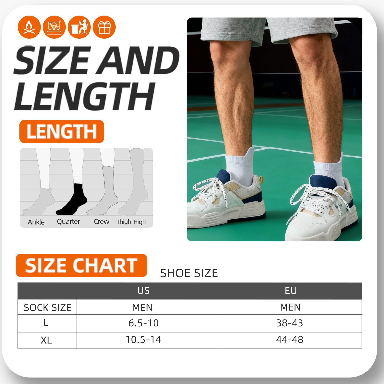 MQAMEX Elite Ultra Light Running Socks-Mini Crew Socks