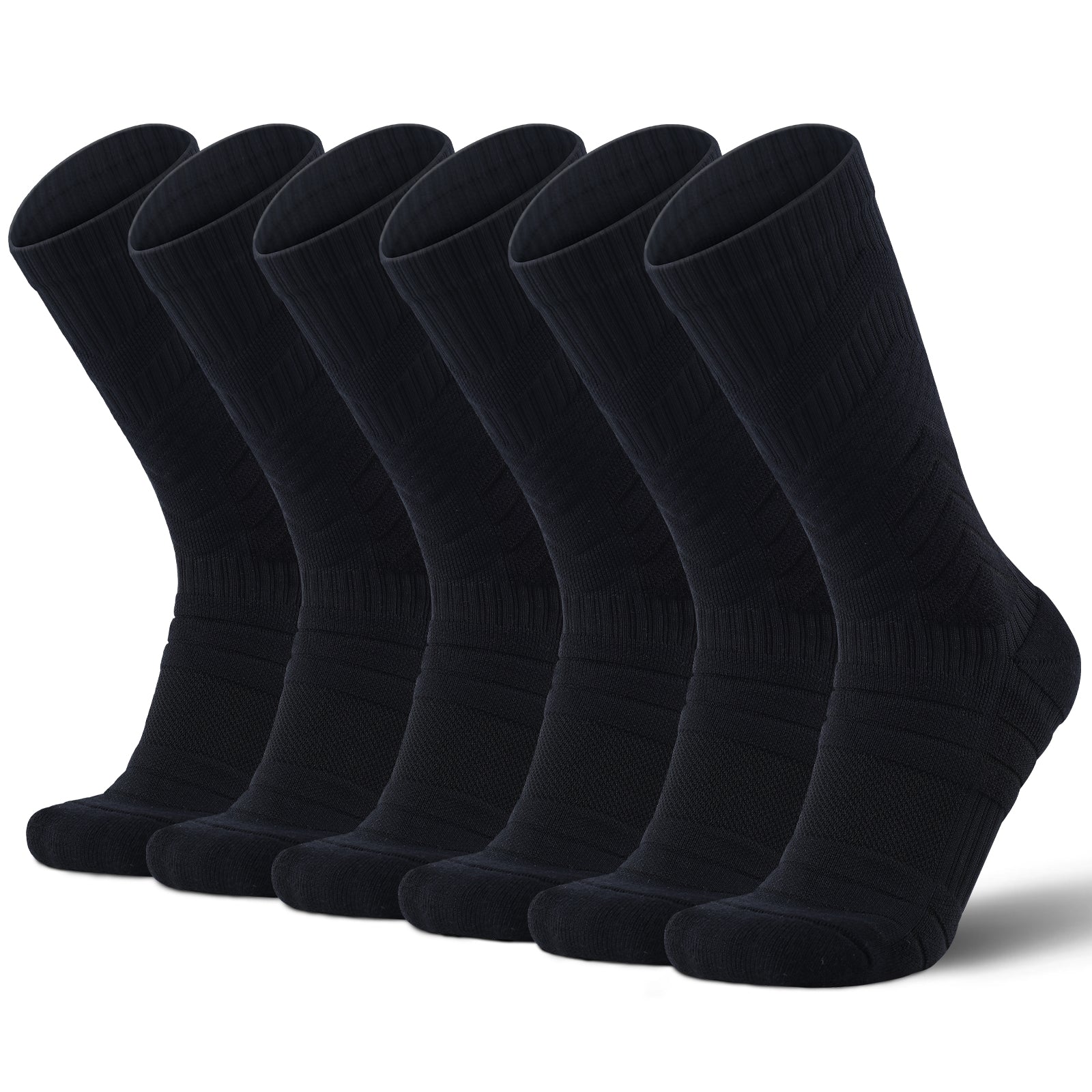 MQAMEX Elite Ultra Light Tennis + Pickleball Socks-Crew Socks