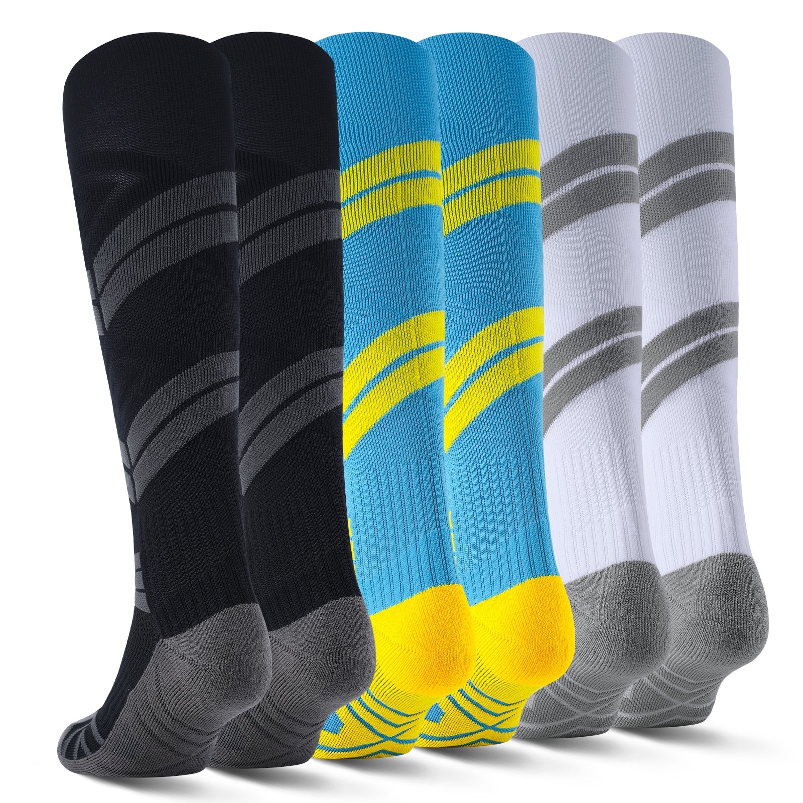 MQAMEX Ultra Light Compression Socks-Light Cushion Knee High
